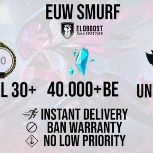 purchase unranked euw smurf accounts level 30