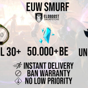 instantly delivered lol euw accounts level 30 unranked