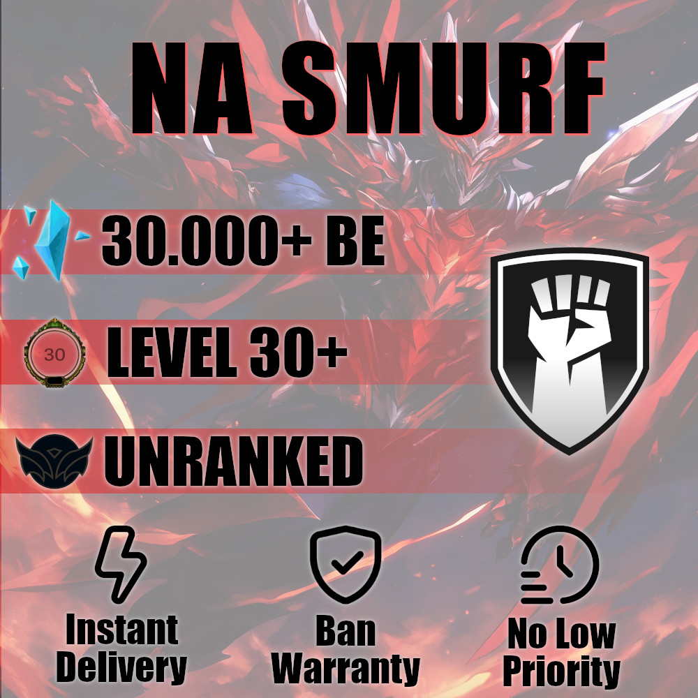League of Legends Unranked Account NA LOL Smurf Zambia