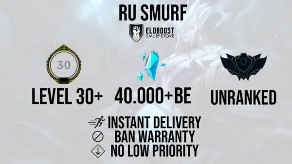russia unranked lol smurf accounts level 30 for league of legends