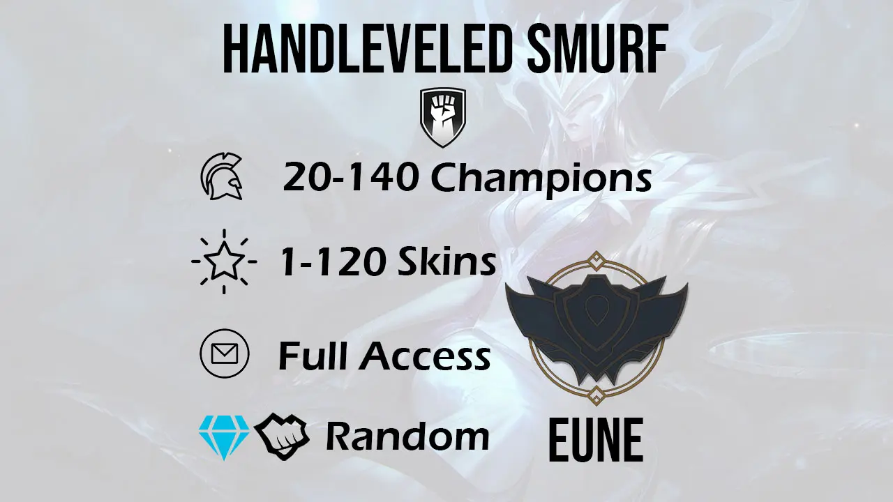 SSG Rakan Smurf, Handleveled LOL Accounts