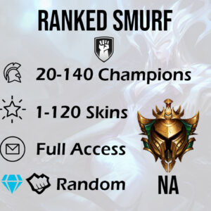 na ranked gold league of legends accounts hand leveled