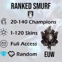 ranked euw iron lol smurf accounts hand leveled
