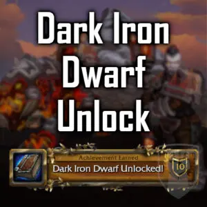 Dark iron dwarf allied race unlock