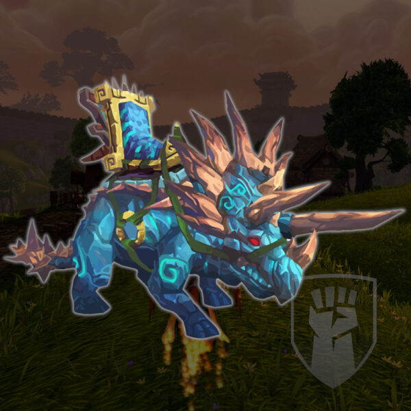 WoW Cobalt Primordial Direhorn, Oondasta Mount