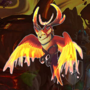 Anu'relos, Flame's Guidance - Mythic Fyrakk Fire Owl Druid Form Mount